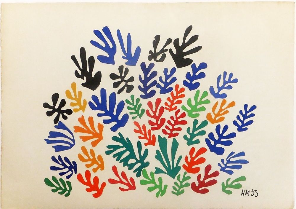 Litografia Matisse - LA GERBE. Lithographie sur vélin d'Arches (1953)