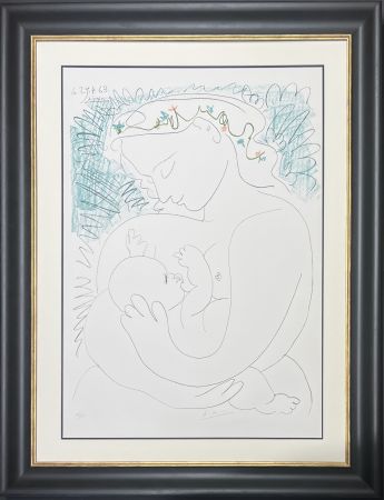 Litografia Picasso - La Grande Maternité, 1963