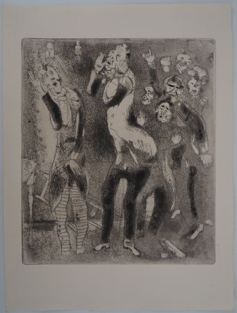 Incisione Chagall - La grande stupeur (Les fonctionnaires amaigris)