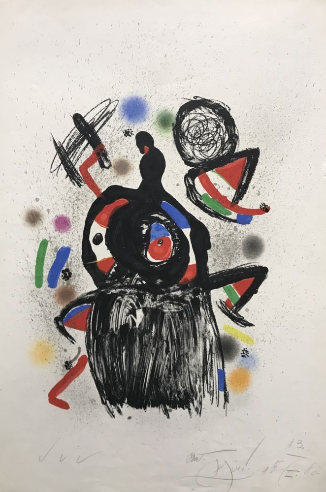 Litografia Miró - La Jeteuse de Sorts