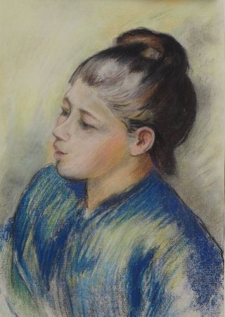 Litografia Renoir - La jeune fille au chignon