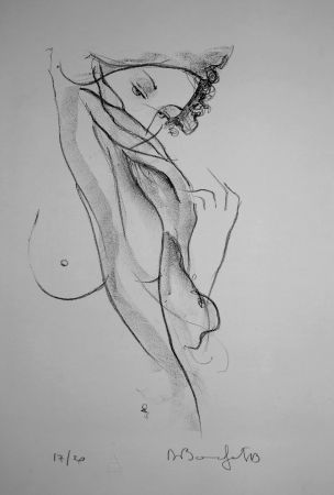 Litografia Bonnefoit - La jeune Fille au voile / The Girl with a Veil