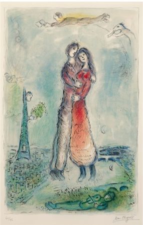 Litografia Chagall - La Joie
