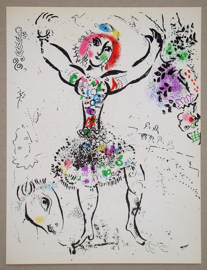 Litografia Chagall - La Jongleuse