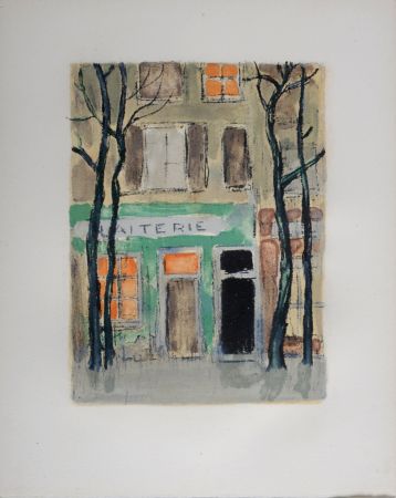 Litografia Van Dongen - La Laiterie de la Place du Tertre, 1949