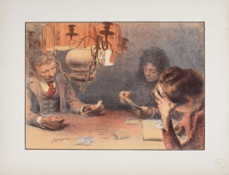 Litografia Guiguet - La Lampe, 1898