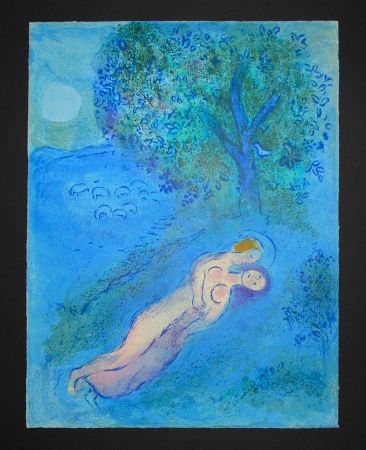 Litografia Chagall - La leçon de Philétas