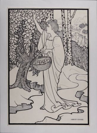 Litografia Combaz - La libre Esthétique, 1901 - Rare!