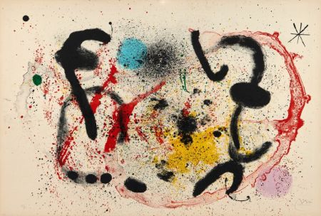 Litografia Miró - La lune rituelle