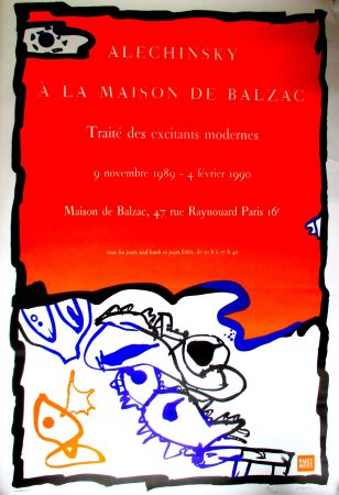 Litografia Alechinsky - La Maison de Balzac