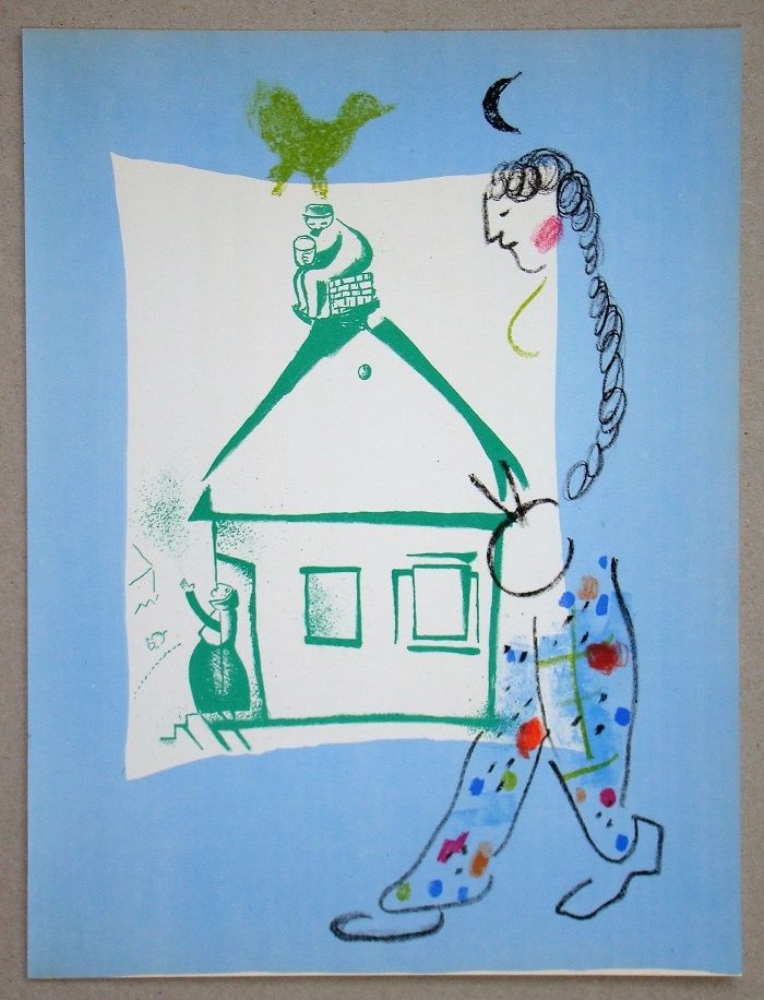 Litografia Chagall - La Maison De Mon Village