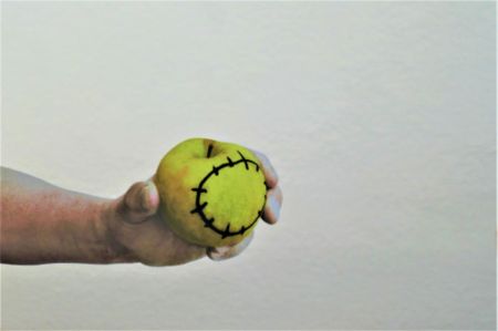 Serigrafia Pistoletto - La mela reintegrata