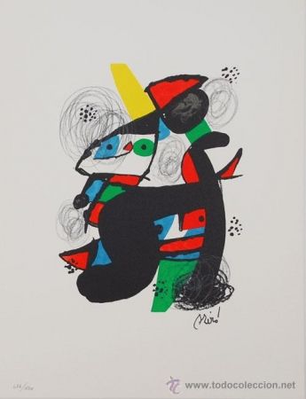 Litografia Miró - La Melodie Acide 