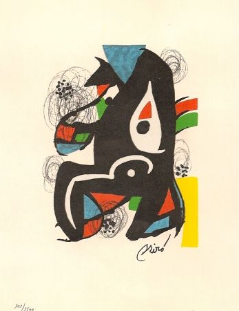 Litografia Miró - La Melodie Acide 