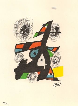 Litografia Miró - La Melodie Acide 