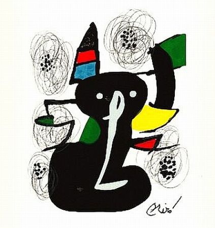 Litografia Miró - La Melodie Acide 