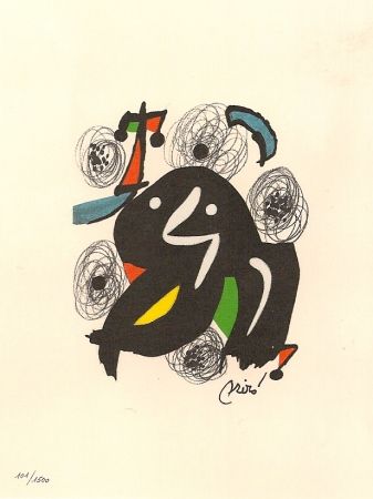 Litografia Miró - La Melodie Acide 