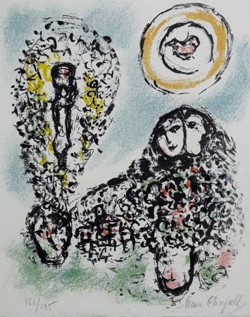 Litografia Chagall - La mise en mots