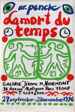 Litografia Penck - La Mort du Temps