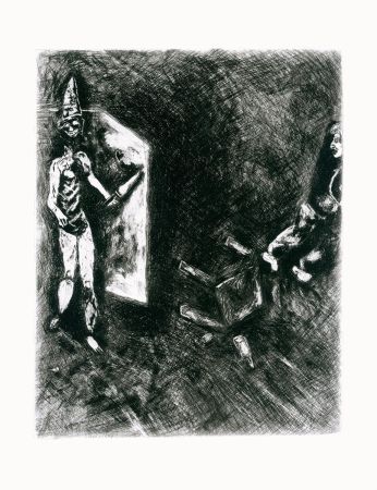 Acquaforte Chagall - La mort et le malheureux