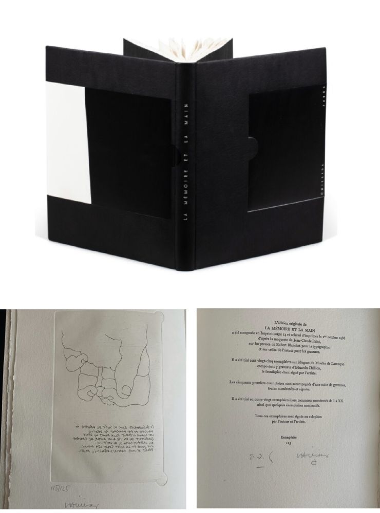 Libro Illustrato Chillida - LA MÉMOIRE ET LA MAIN