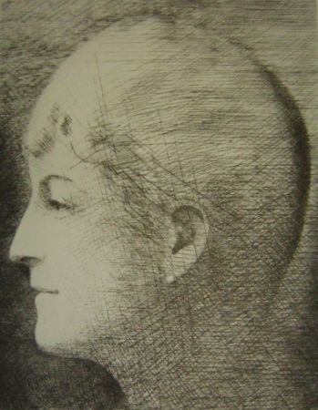 Incisione Marcoussis - La mère de l'artiste en 1900