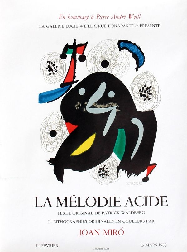 Manifesti Miró - La Mélodie Acide