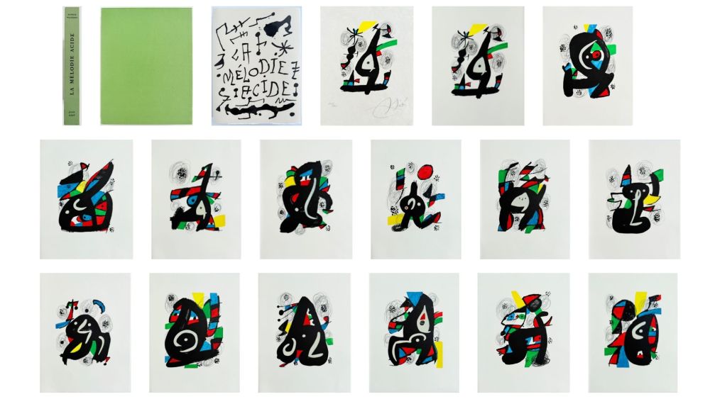 Litografia Miró - La Mélodie Acide