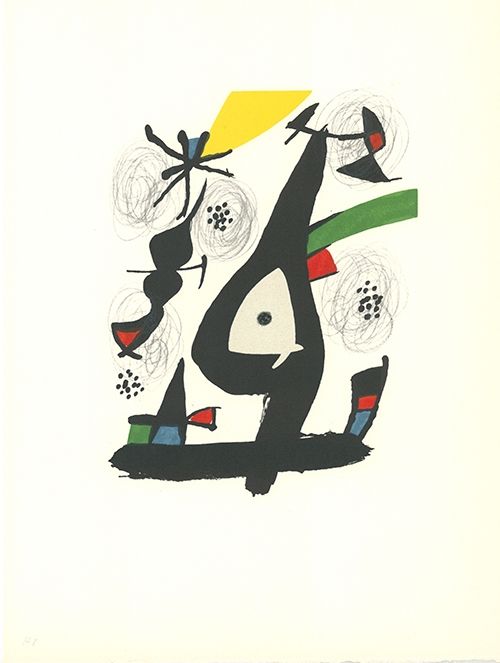 Litografia Miró - La mélodie acide - 1