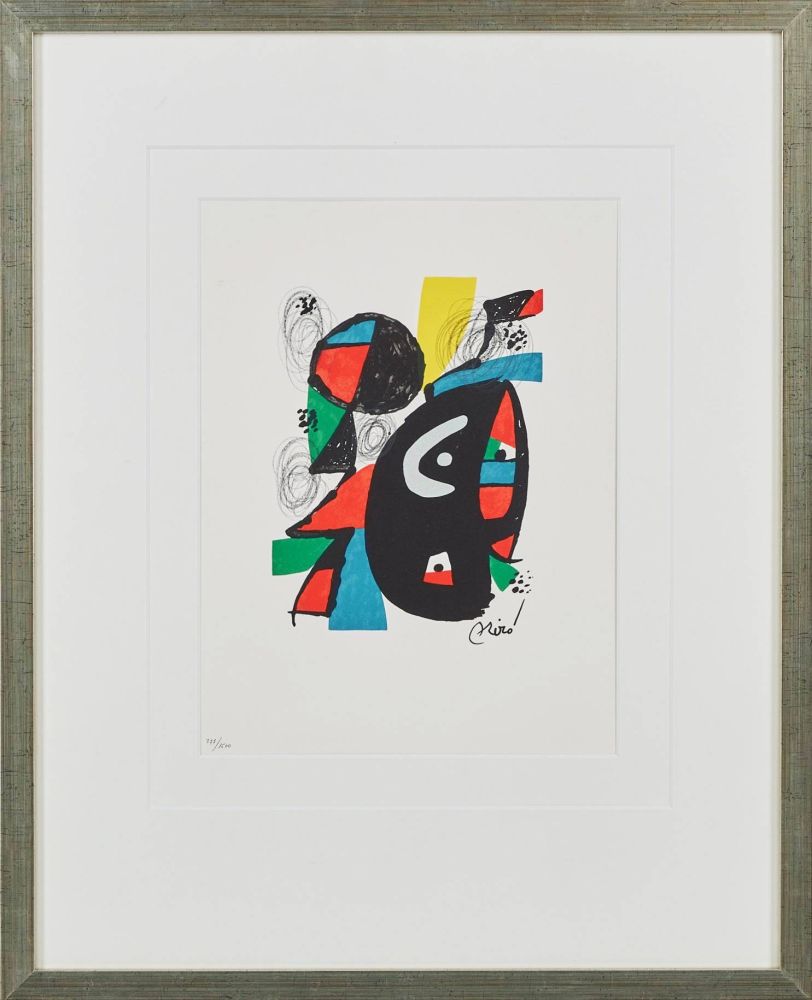Litografia Miró - La Mélodie Acide, Planche XII