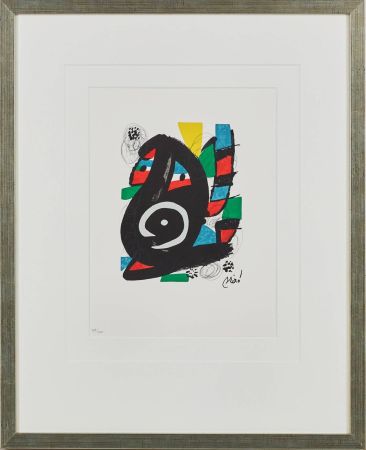 Litografia Miró - La Mélodie Acide, Planche XIV
