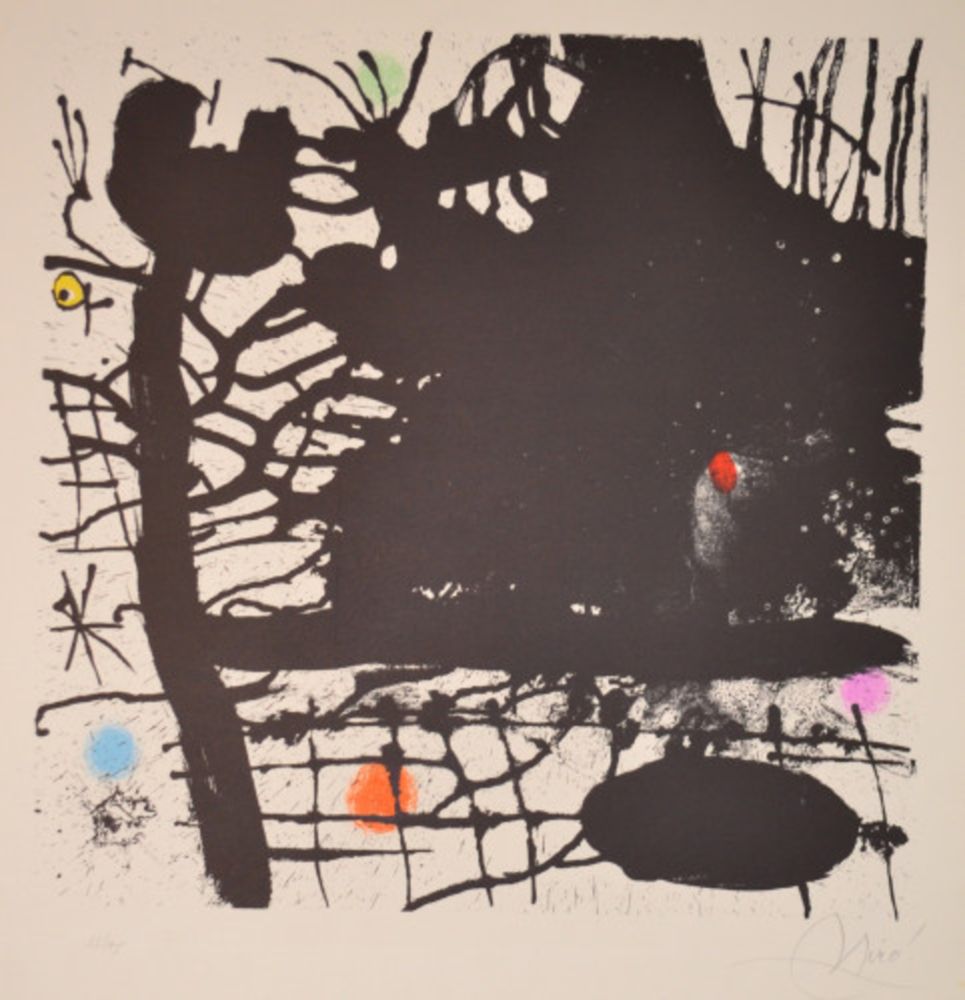 Litografia Miró - La Nuit Tentaculaire - M639