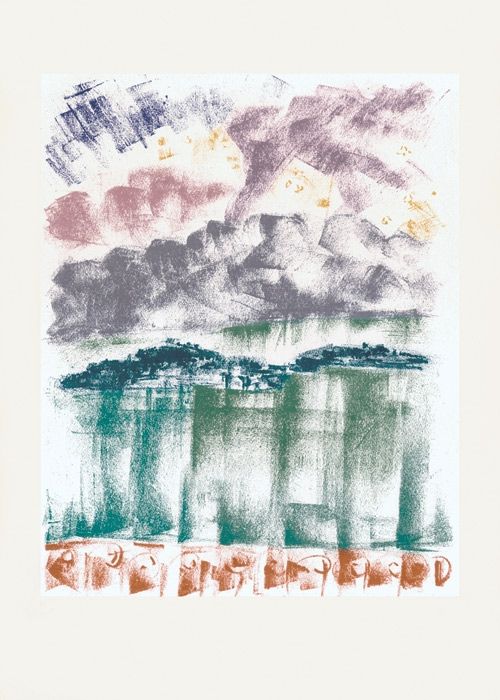 Litografia Masson - La nuit à Bellagio (Voyage à Venise)