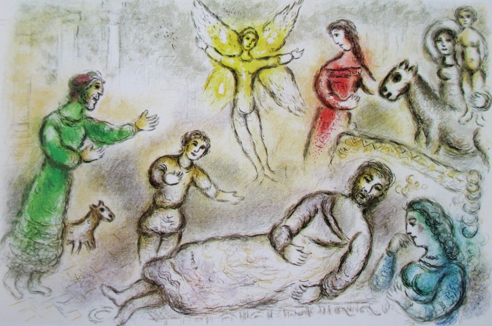Litografia Chagall - La Paix Retrouvee - L'Odyssee II