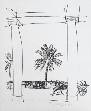 Litografia Dufy - La Palais de la Méditerranée