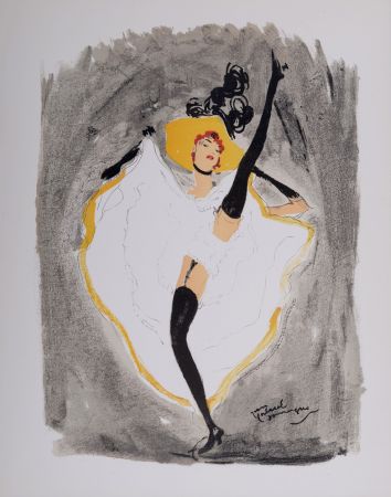 Litografia Domergue - La Parisienne : French Cancan, 1956