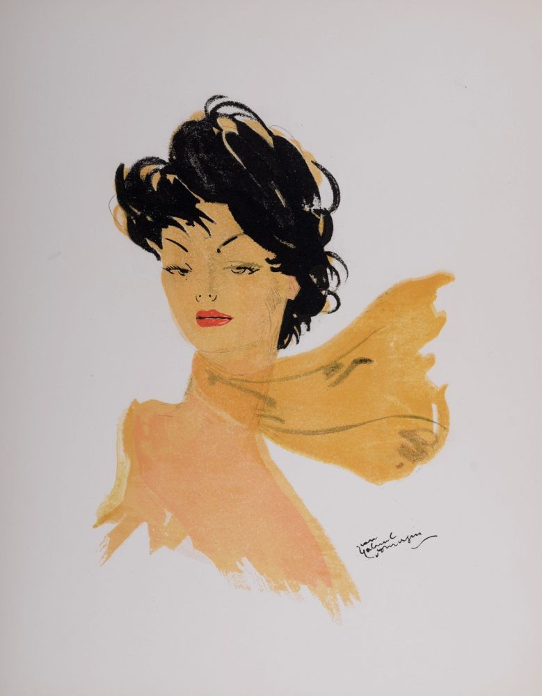 Litografia Domergue - La Parisienne : Gigi, 1956