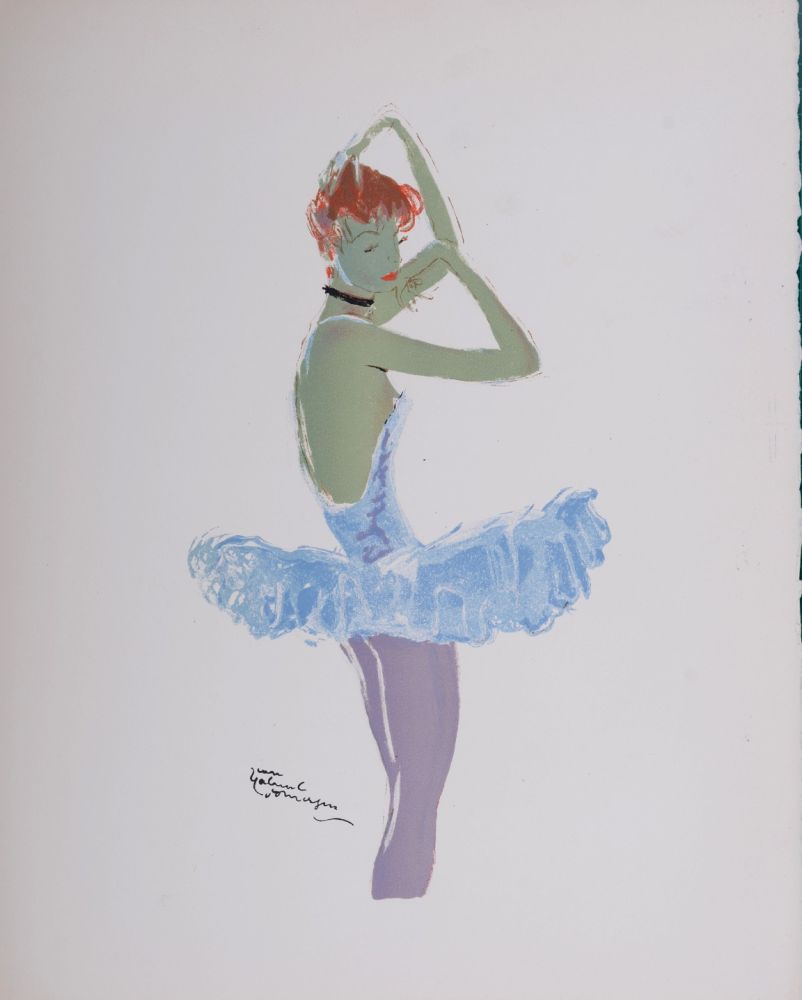 Litografia Domergue - La Parisienne : La Ballerine, 1956