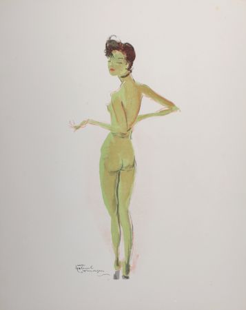 Litografia Domergue - La Parisienne : Odette, 1956