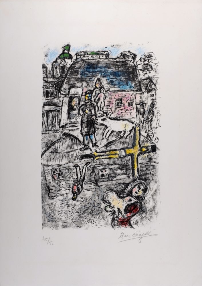 Litografia Chagall - La Passion, 1975 - Hand-signed!