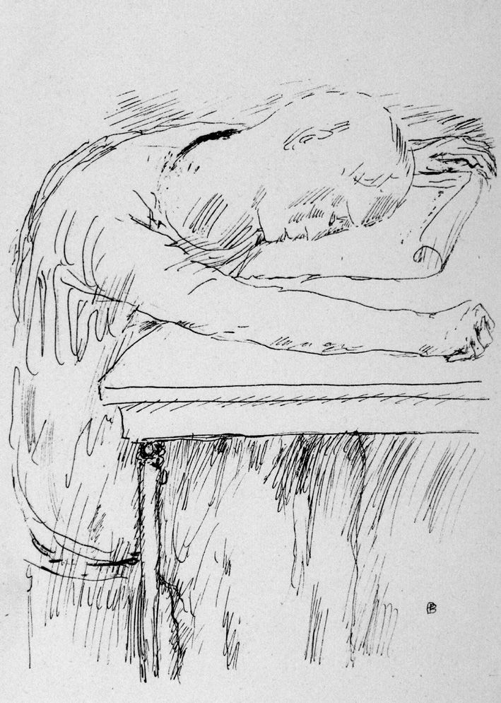 Litografia Bonnard - La pausa