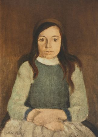 Litografia Matisse - La petite fille au serre-tête (Nini Bétron)