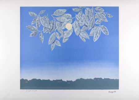 Litografia Magritte - La Philosophie et la Peinture : La page blanche, C. 197