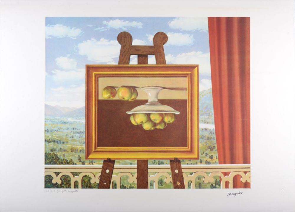 Litografia Magritte - La Philosophie et la Peinture : Le réveil matin