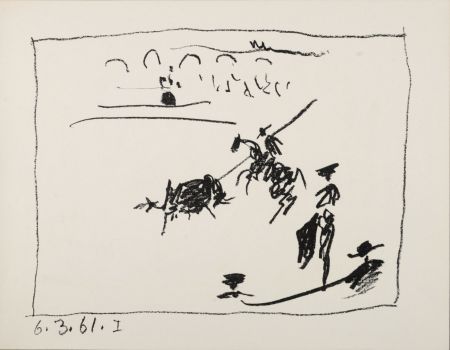 Litografia Picasso - La pique, 1961