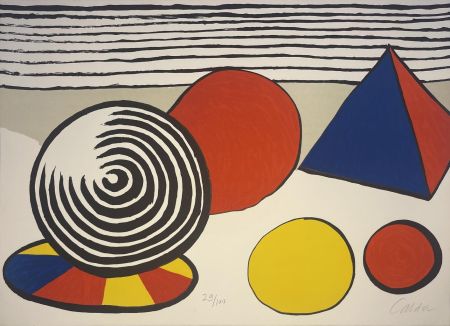 Litografia Calder - La point de non retour / The Point of No Return from La Memoire Elementaire