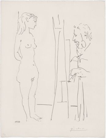 Litografia Picasso - La Pose Nue