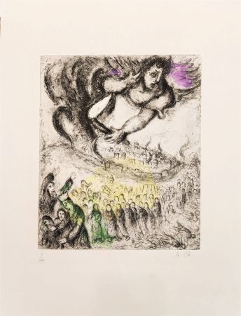 Acquaforte Chagall - La prise de Jérusalem