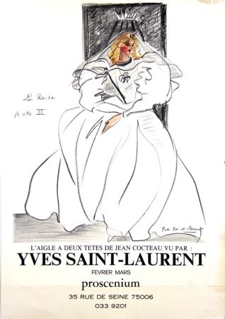 Offset Saint Laurent - La Reine L'aigle à deux Têtes de Jean Cocteau