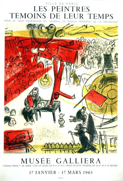 Litografia Chagall - La Revolution  Les Peintres Temoins de Leur Temps